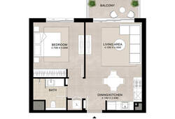 1 bedroom apartment